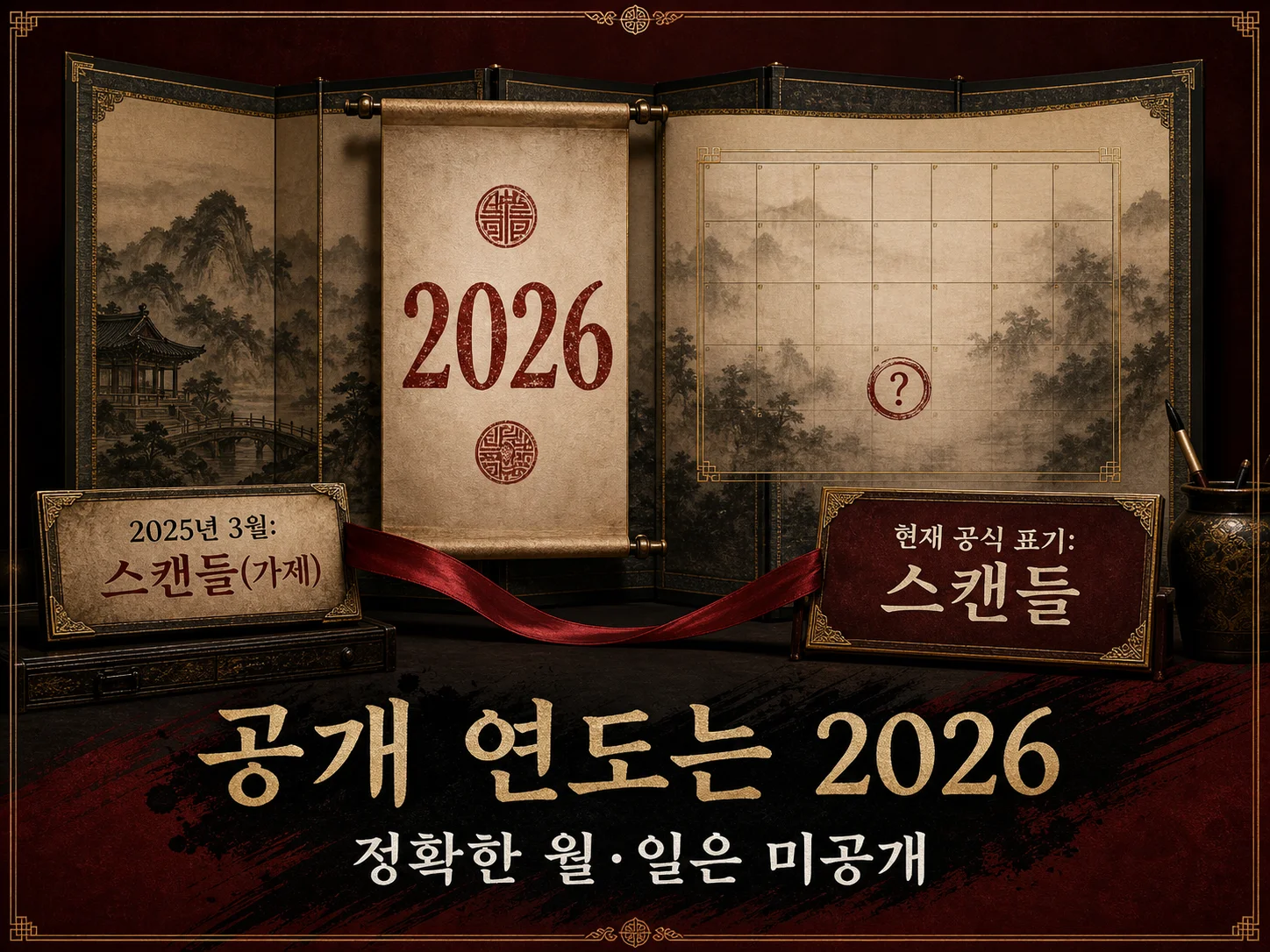 넷플릭스 스캔들 2026년 공개 연도와 미확정 공개일