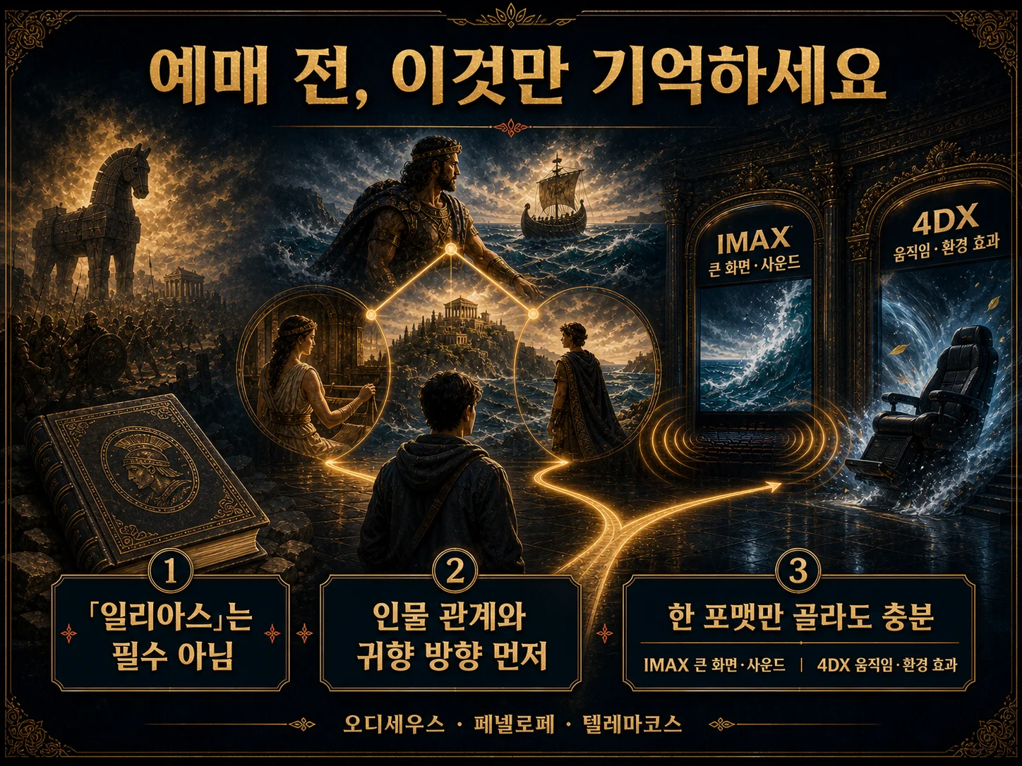 영화 오디세이 원작 준비와 IMAX·4DX 선택 자주 묻는 질문.