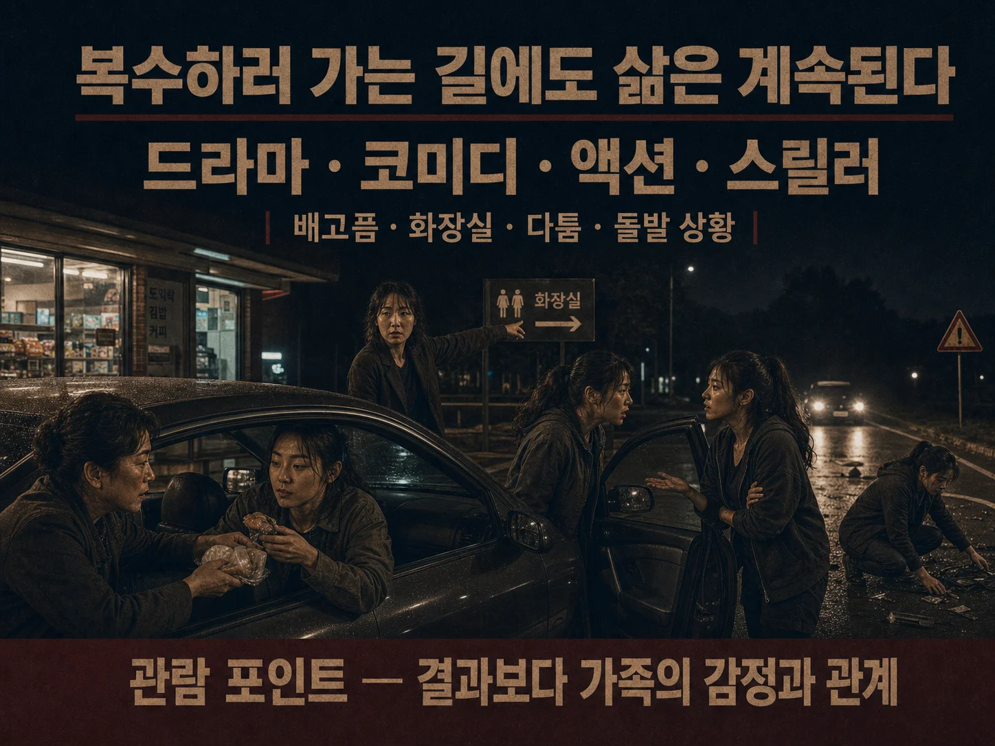 경주기행 복수 로드무비의 가족 드라마 코미디 액션 관람 포인트