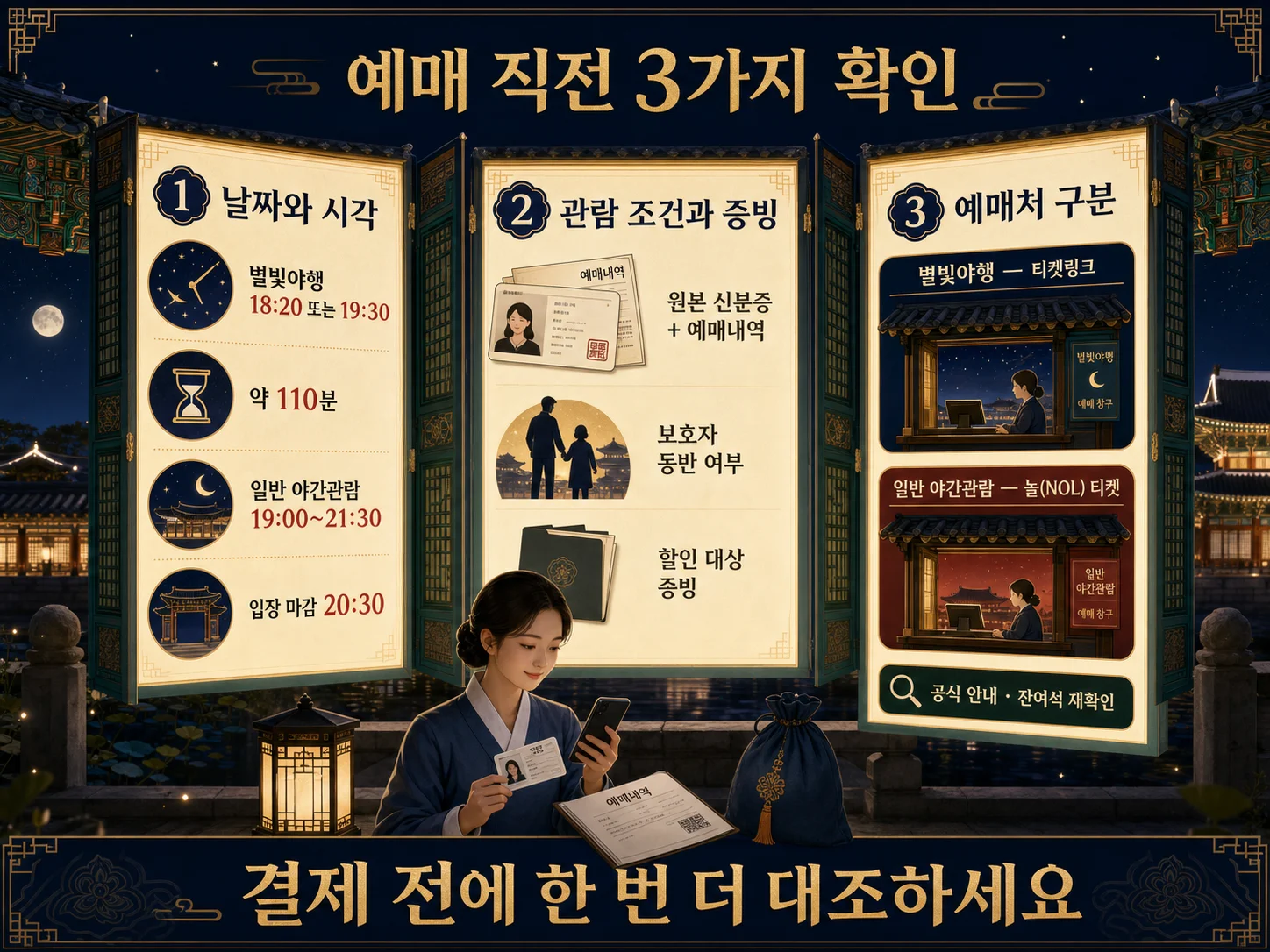 경복궁 별빛야행 예매 전 날짜·증빙·예매처를 확인하는 체크리스트