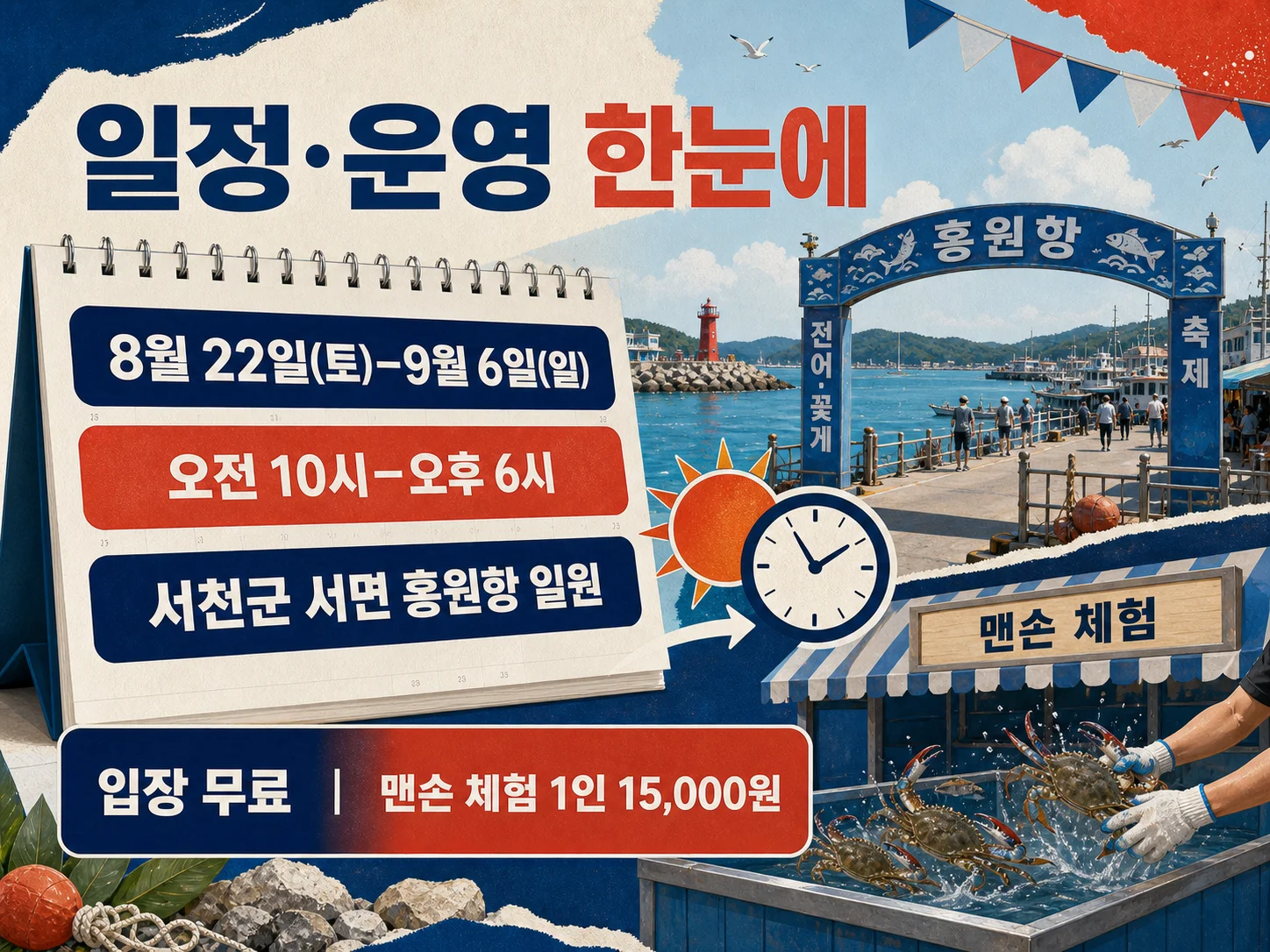 2026 홍원항 축제 일정과 운영시간 안내