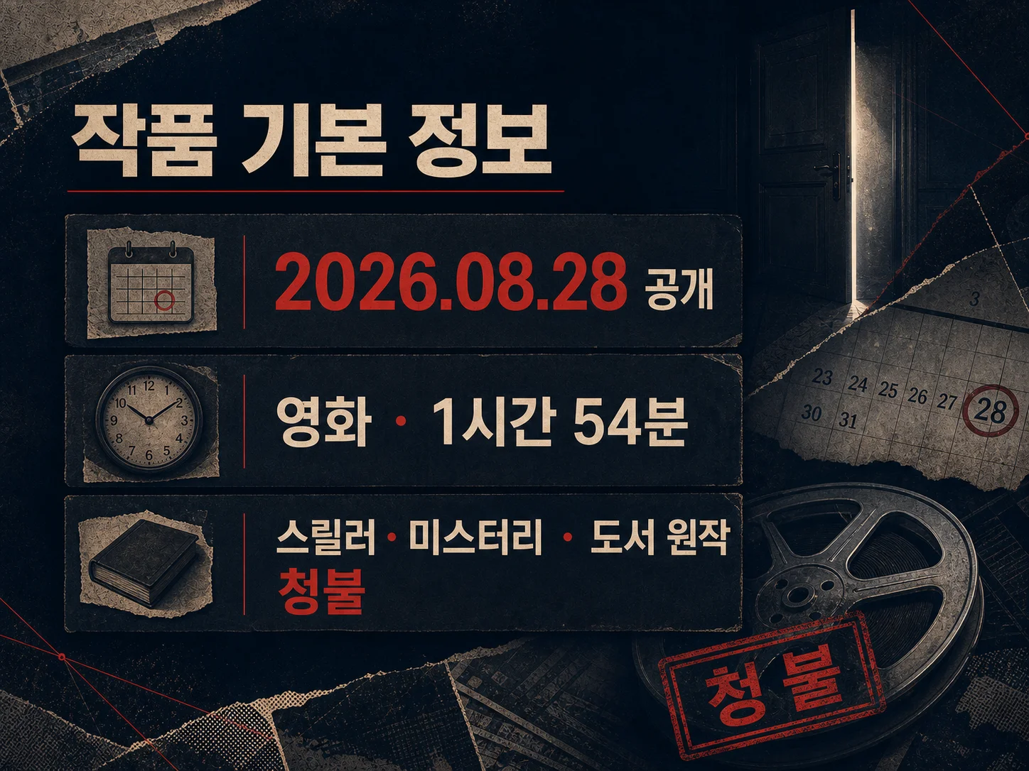 위스퍼맨 공개일, 러닝타임, 청불 등급을 정리한 영화 정보.