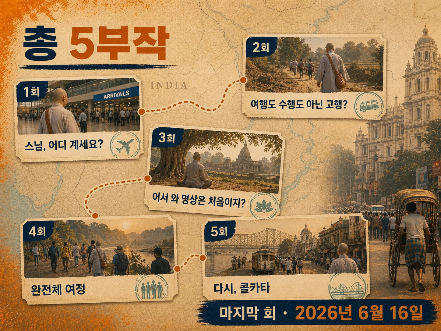 법륜로드 1회부터 5회까지 회차 목록
