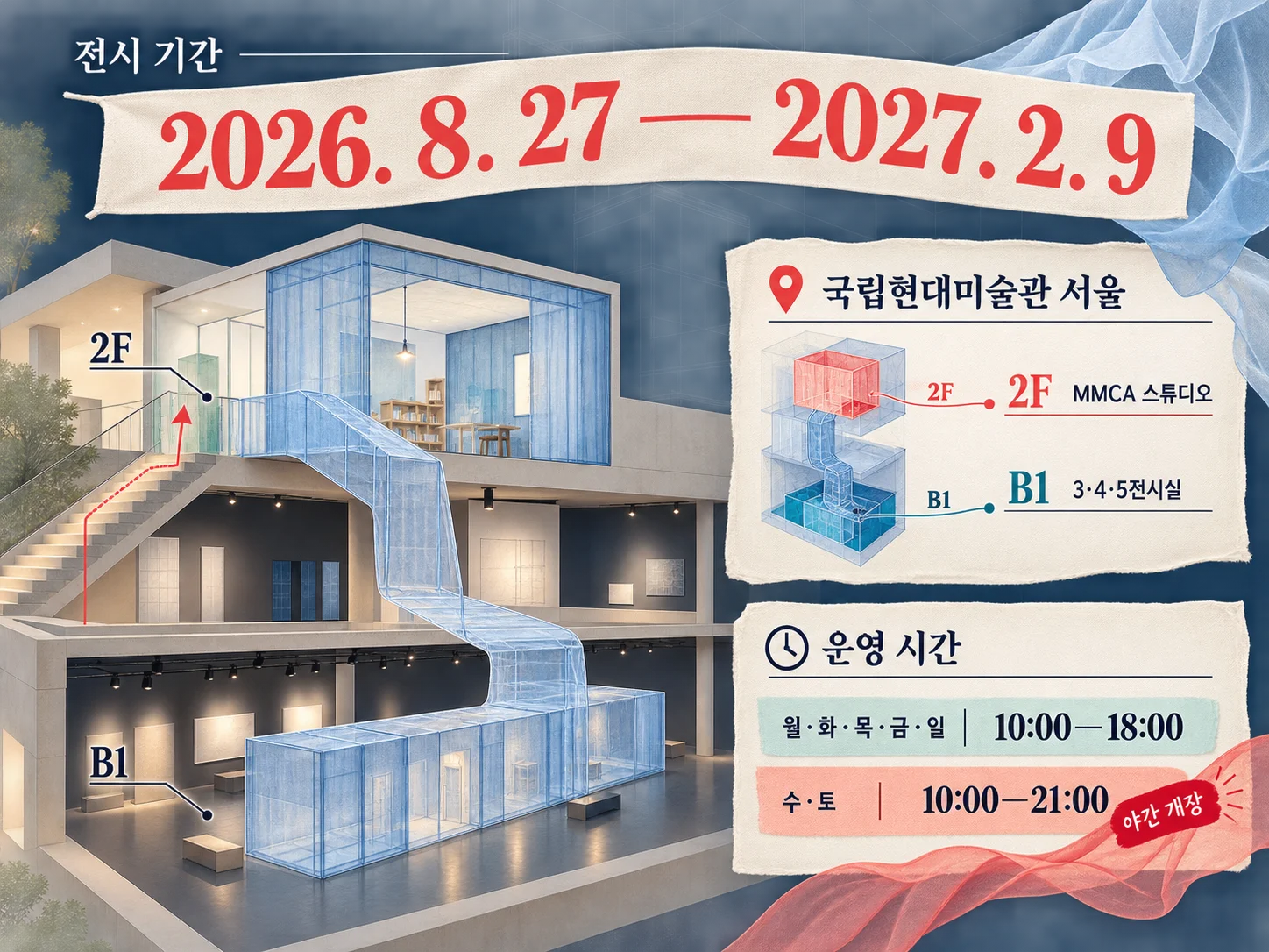 국립현대미술관 서울 서도호 전시 기간·장소·운영 시간