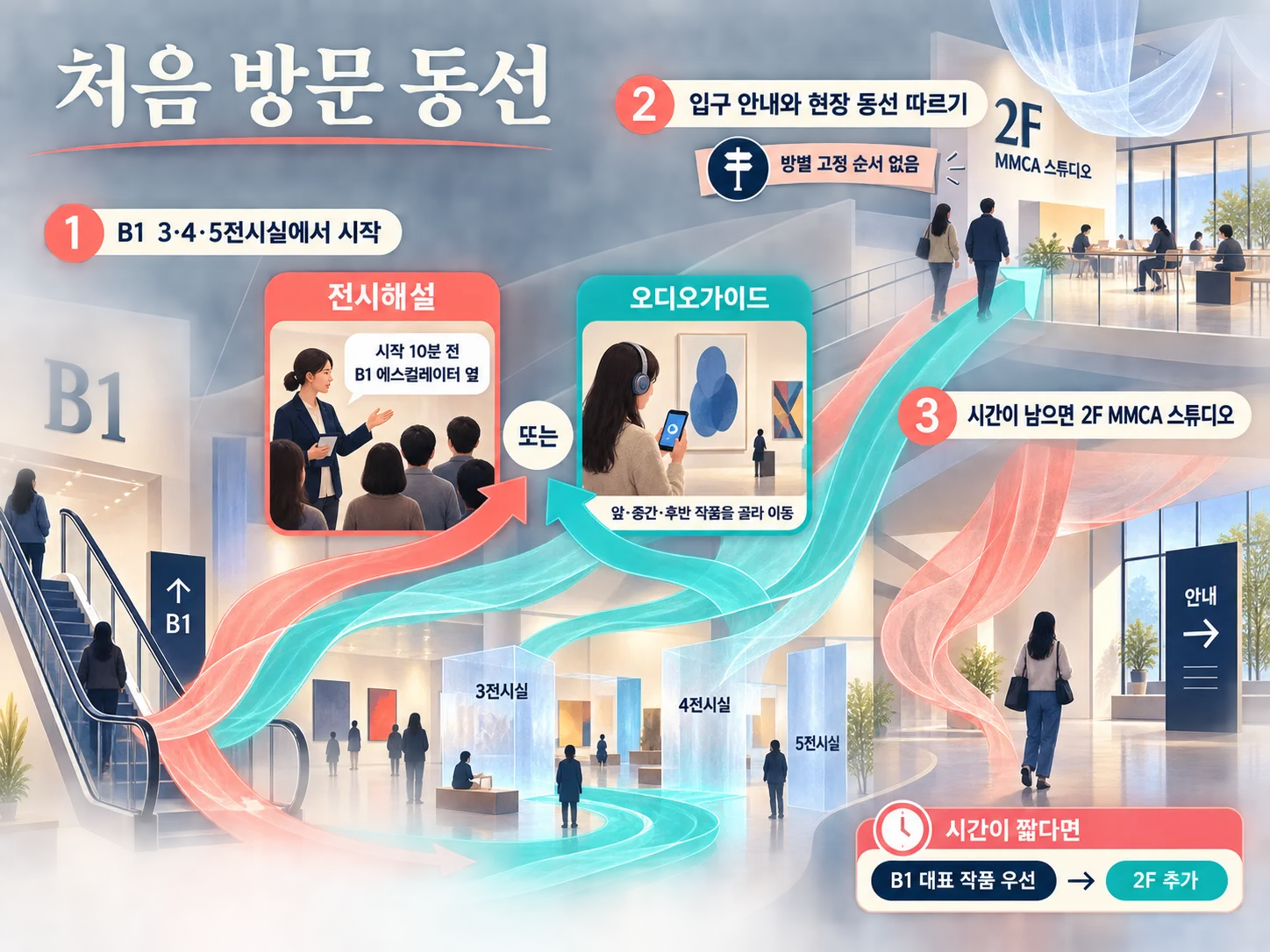 국립현대미술관 서울 B1부터 MMCA 스튜디오까지 서도호 전시 동선