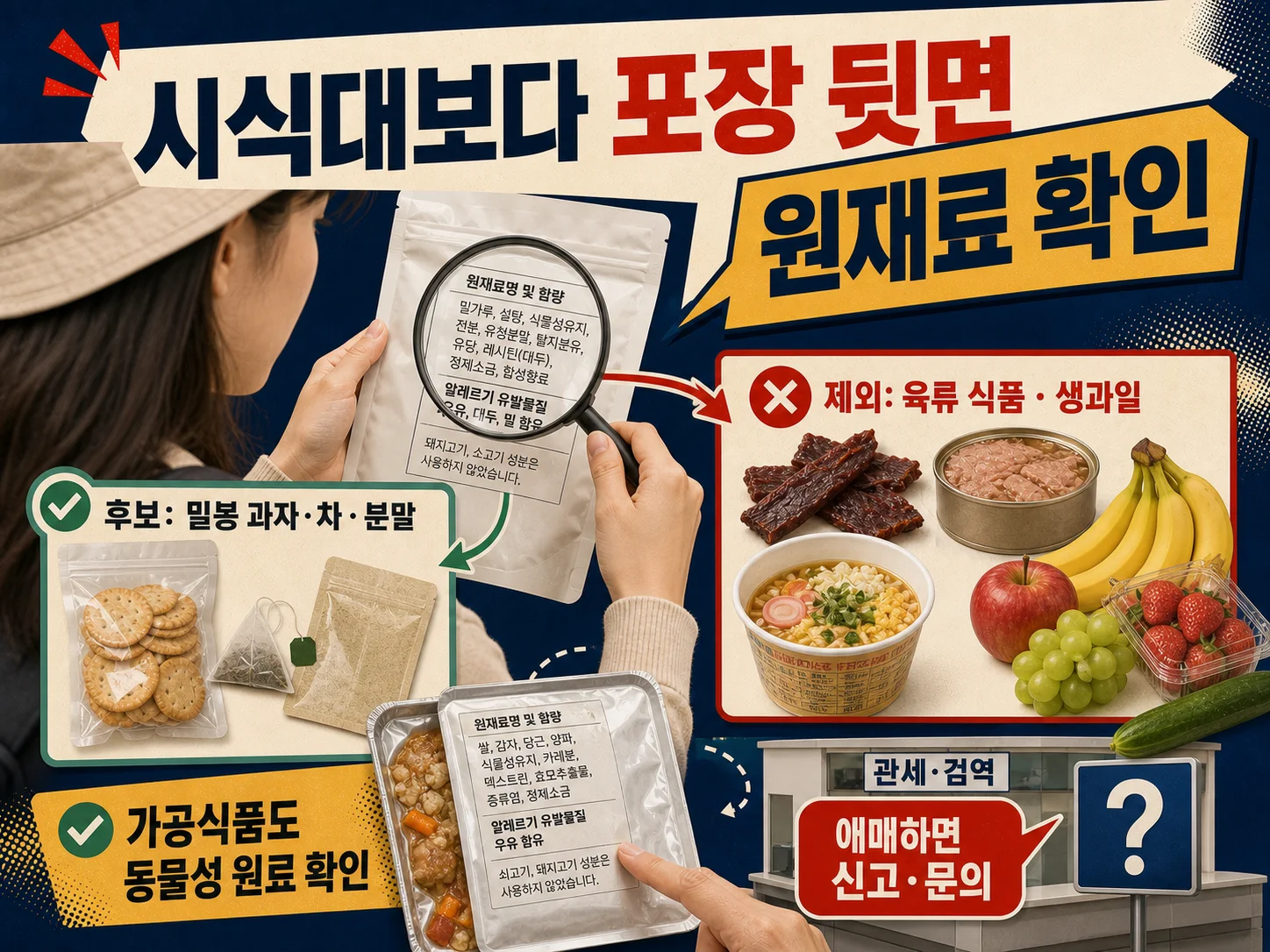 일본 식품 반입 전 원재료와 검역 기준을 확인하는 방법