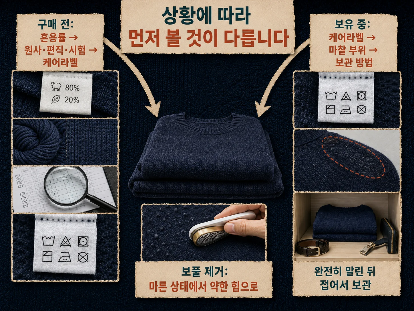 니트 보관과 보풀 관리 상황별 체크리스트
