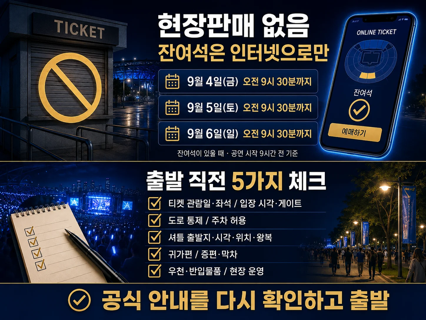 임영웅 고양 콘서트 잔여석 예매 마감과 출발 전 체크리스트.