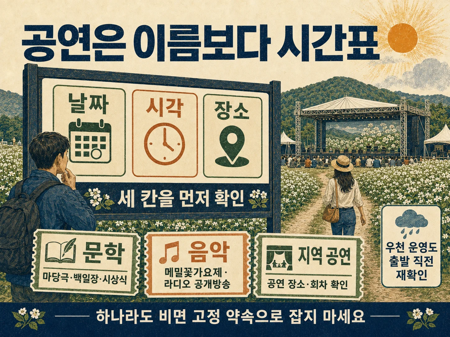 평창효석문화제 공연 시간표와 프로그램 확인