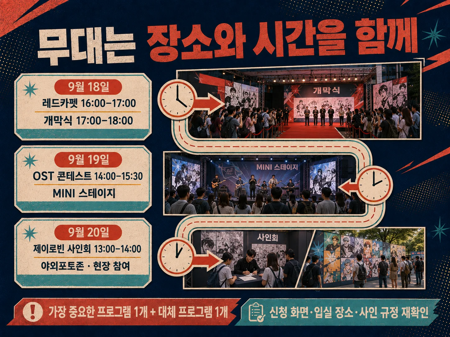 부천국제만화축제 무대와 작가 프로그램 시간표 확인