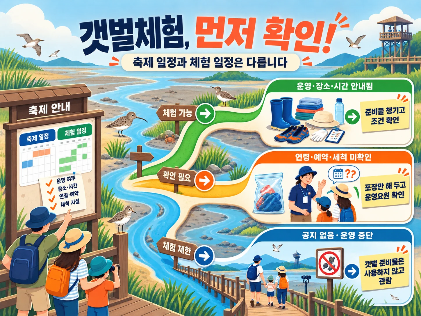 시흥갯골축제 갯벌체험 운영 여부와 현장 공지 확인
