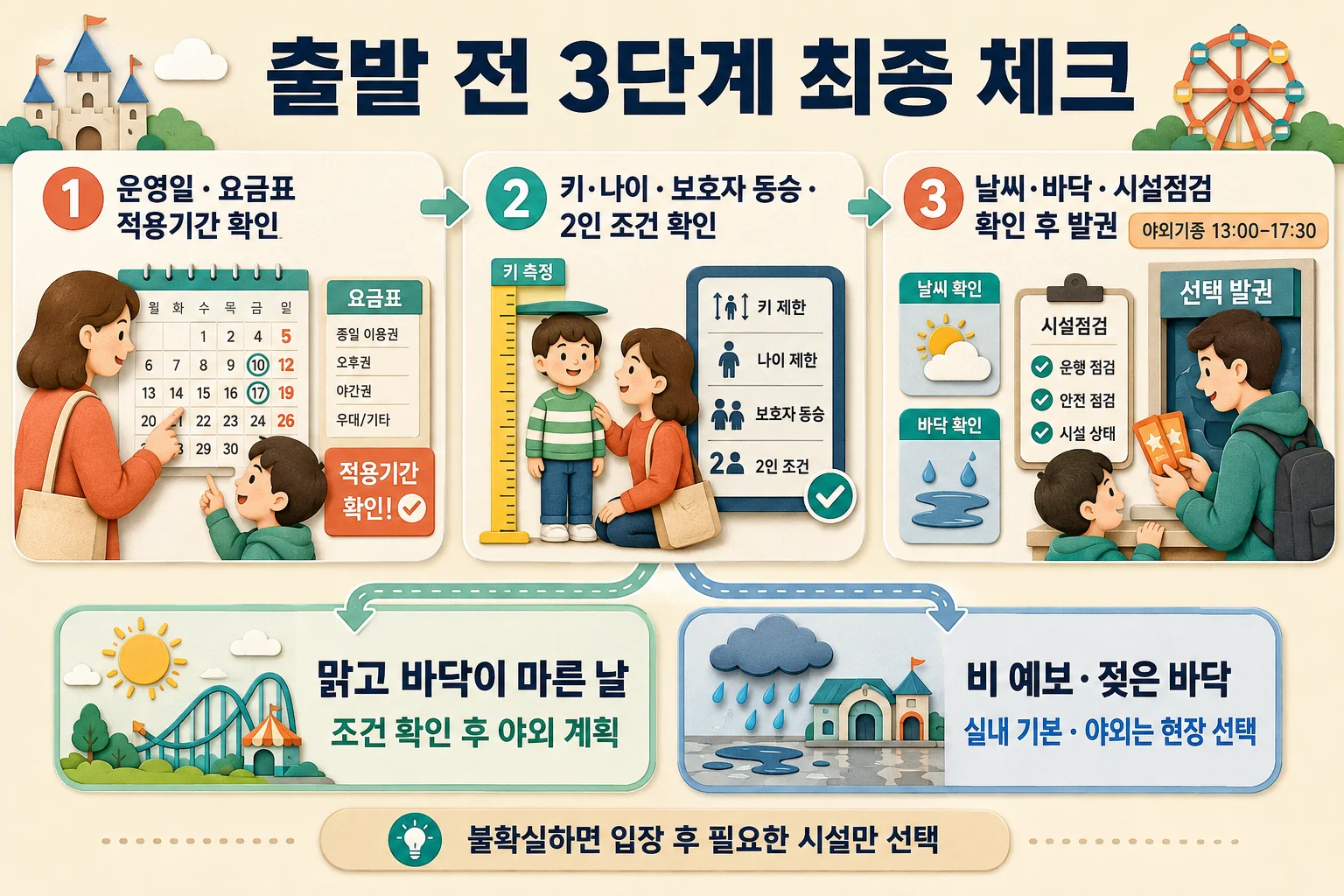 두리랜드 방문 전 운영시간·날씨·추가 이용권 체크리스트