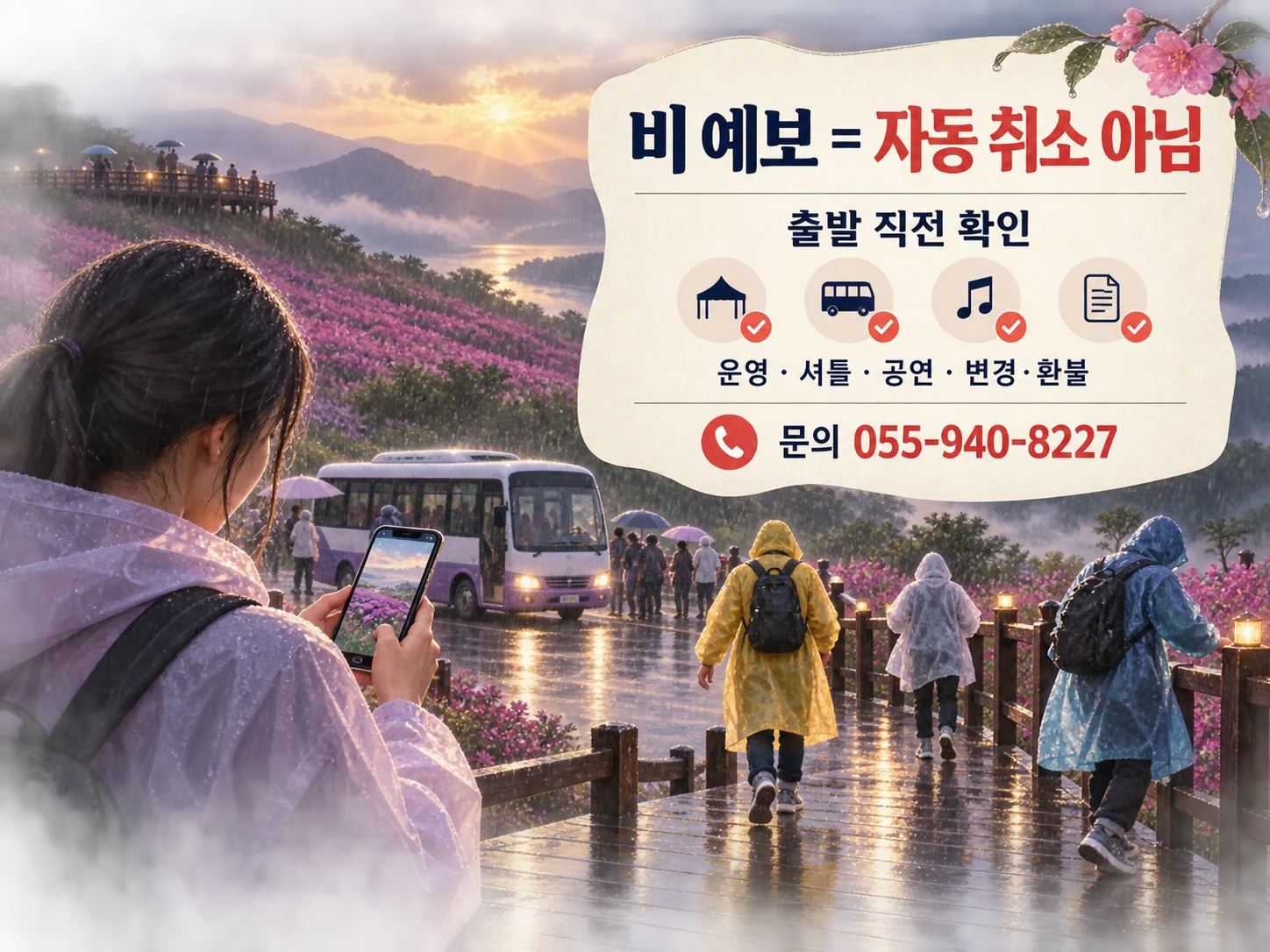 감악산 꽃별여행 우천 시 운영 공지와 방문 준비사항