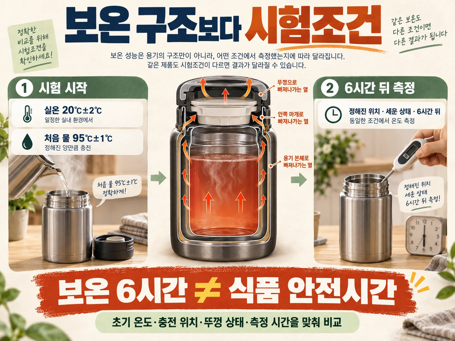 보온도시락 보온시간을 시험조건과 식품 보관 기준으로 확인하는 안내