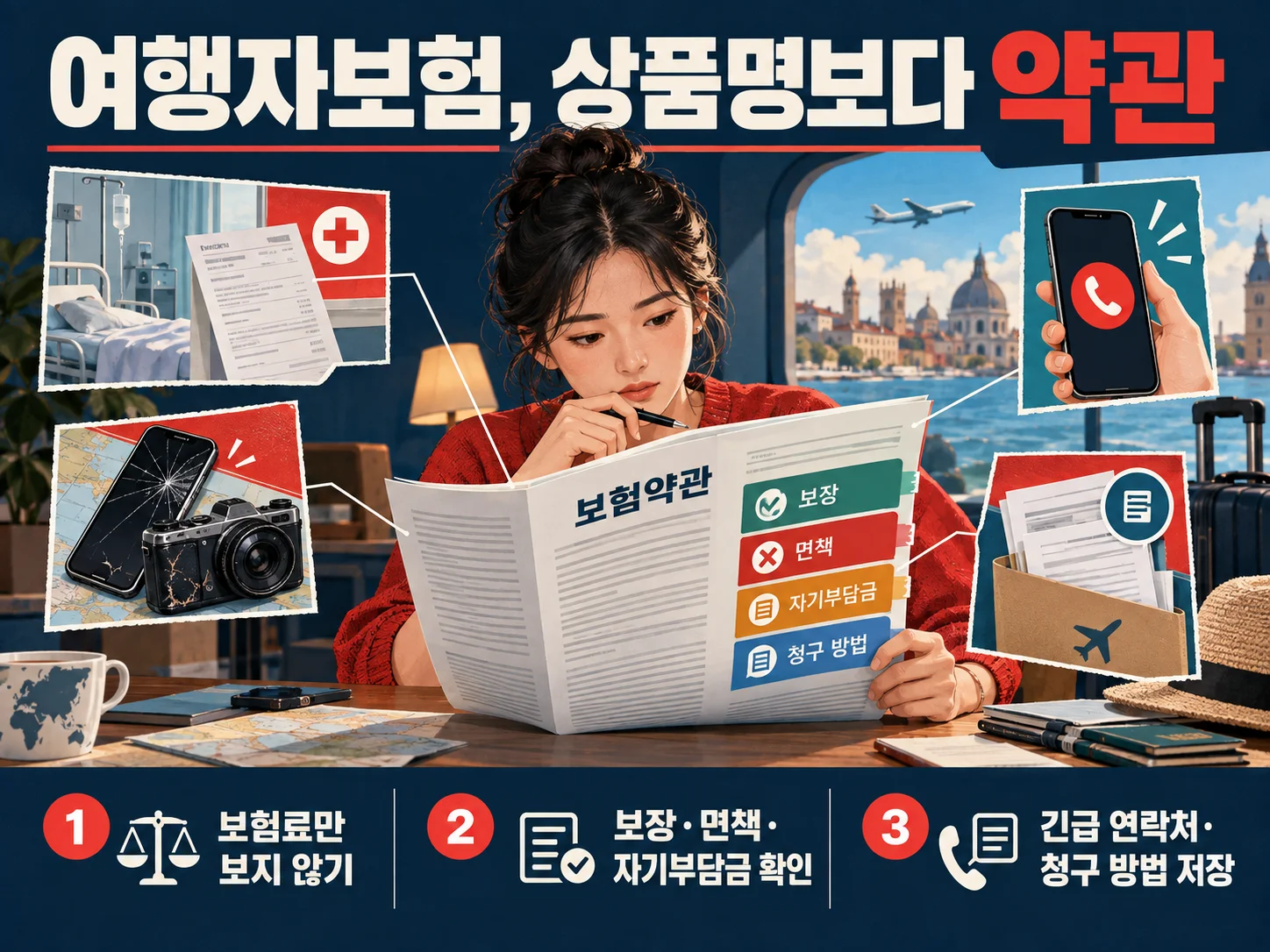 해외여행자보험 약관과 보장 범위 확인