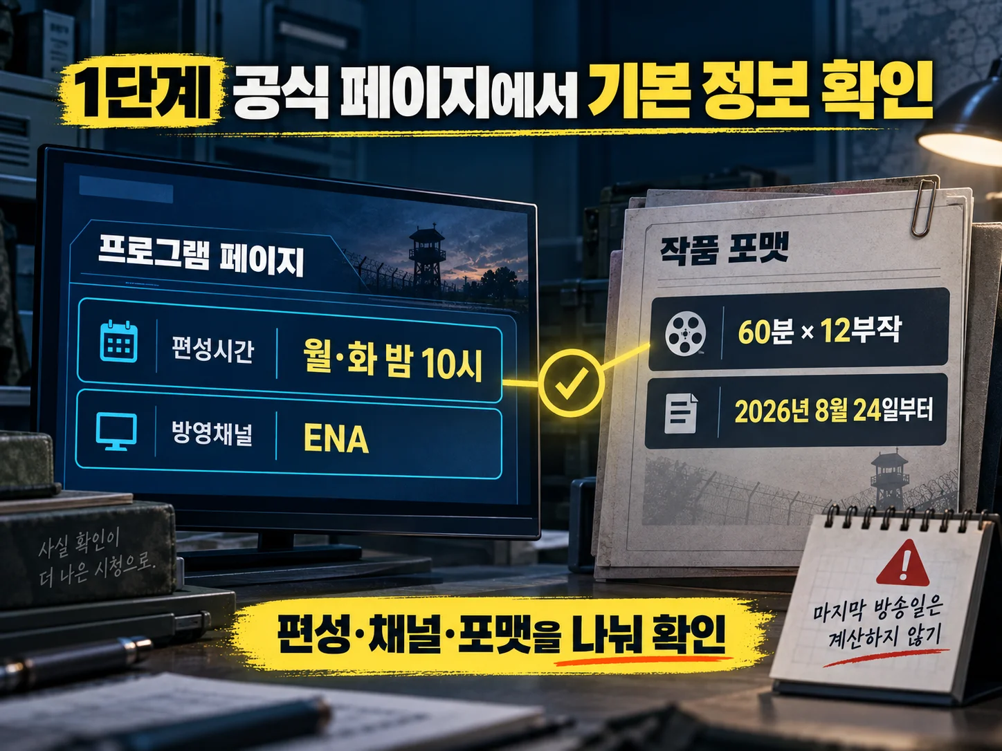 신병4 ENA 편성시간과 12부작 포맷 확인