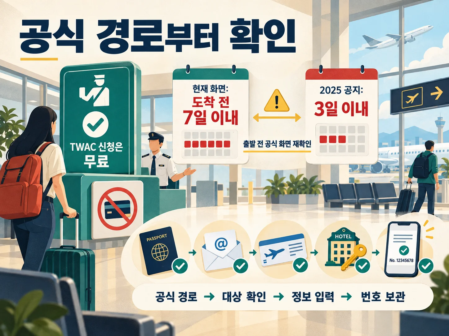 • 대만 온라인 입국신고서 공식 TWAC 무료 제출 경로
