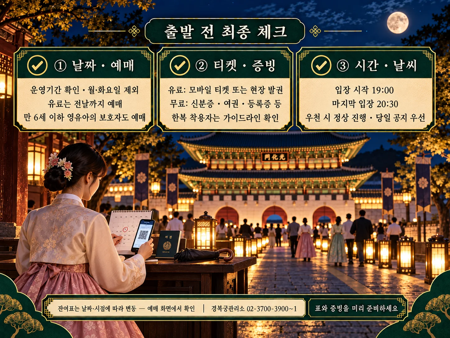 경복궁 야간관람 예매 전 체크리스트