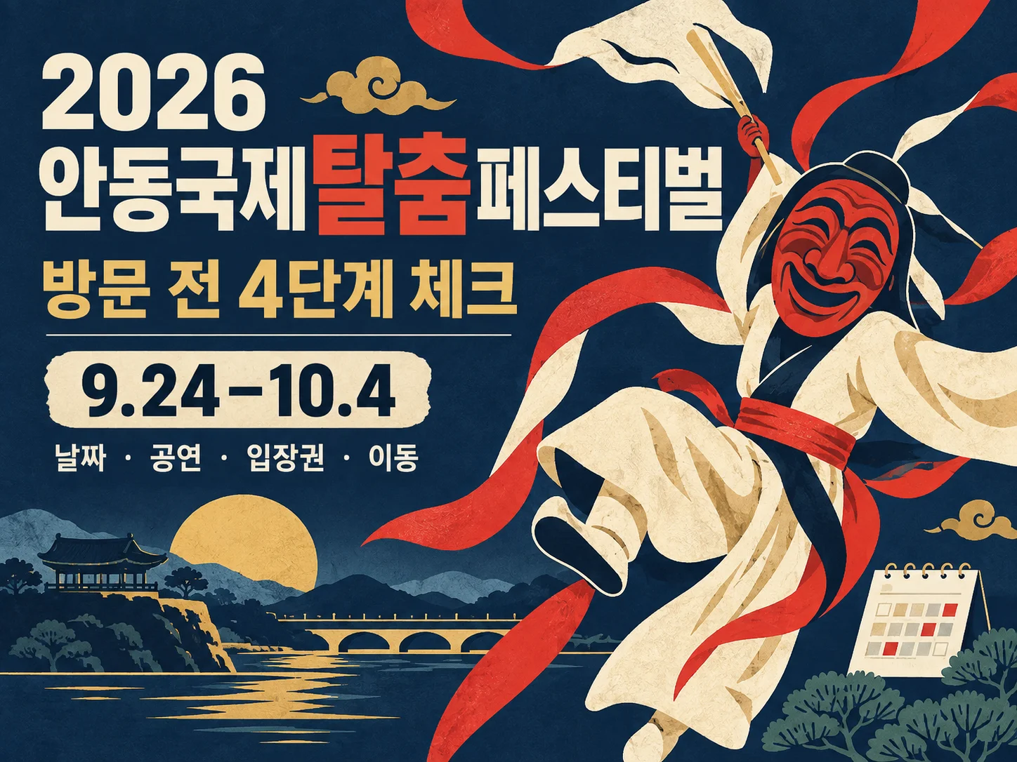 안동국제탈춤페스티벌 방문 일정과 공연 관람 준비 안내
