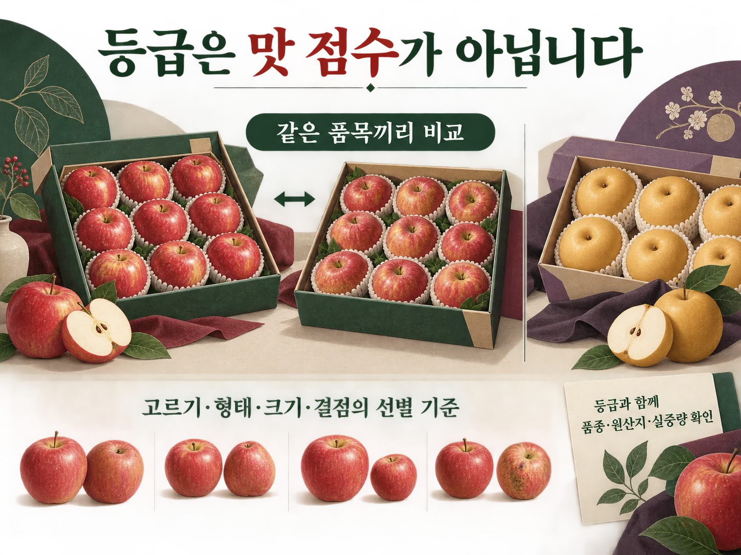 과일 등급과 품종·원산지를 함께 확인하는 추석 과일 선물세트 비교