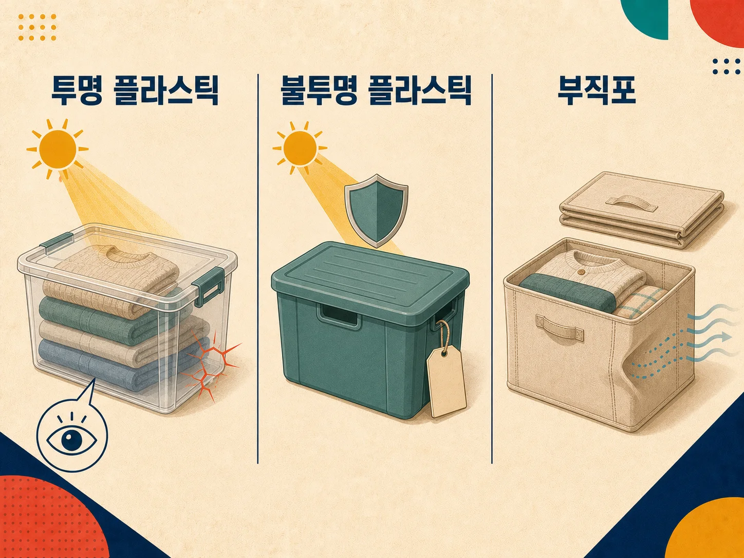 투명·불투명·부직포 리빙박스 재질별 특징 비교
