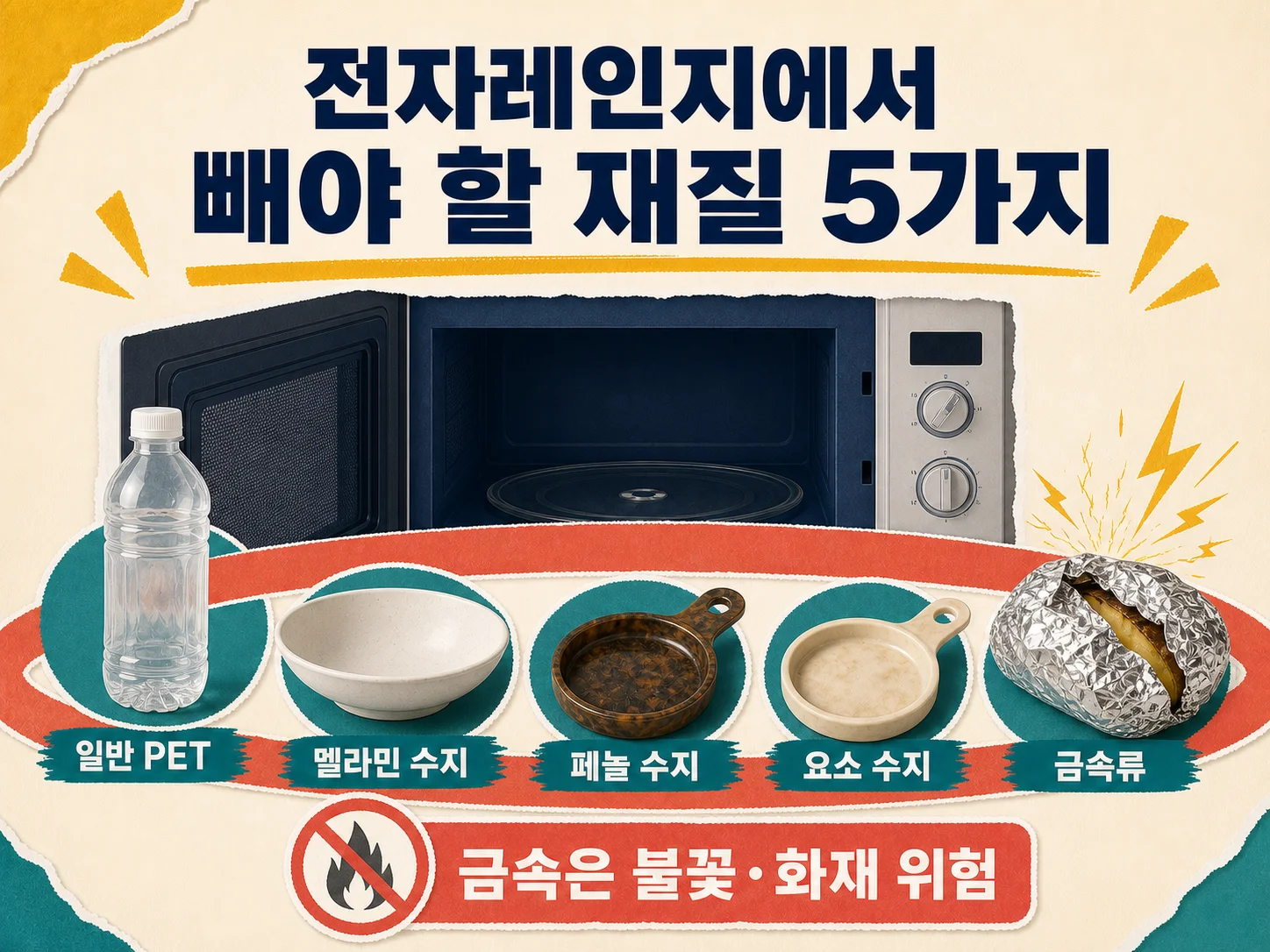 전자레인지 사용을 피해야 할 용기 재질 다섯 가지 정리