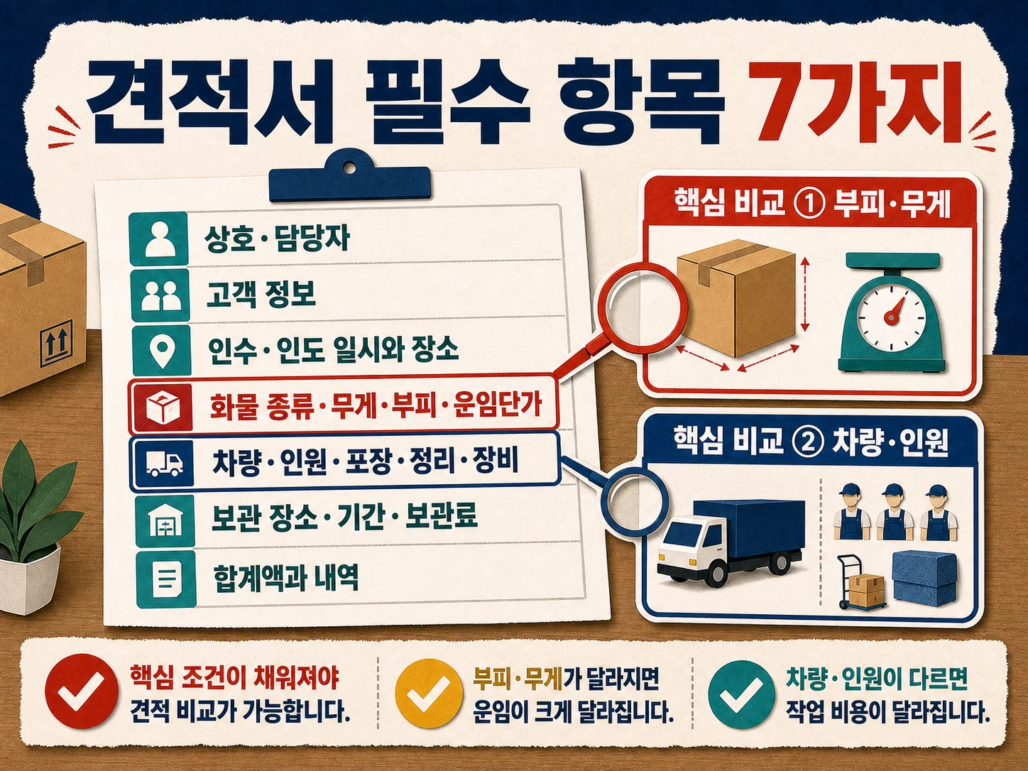 이사화물 표준약관 견적서에 반드시 들어가야 할 필수 기재사항 7가지 체크리스트