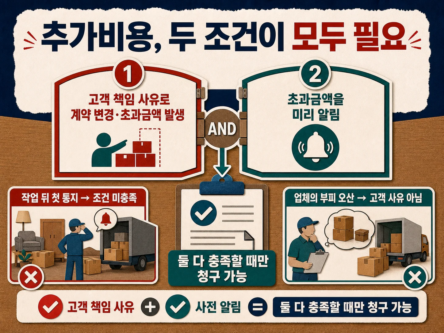 포장이사 추가비용 청구 조건과 계약 해제 시 손해배상 배수 안내