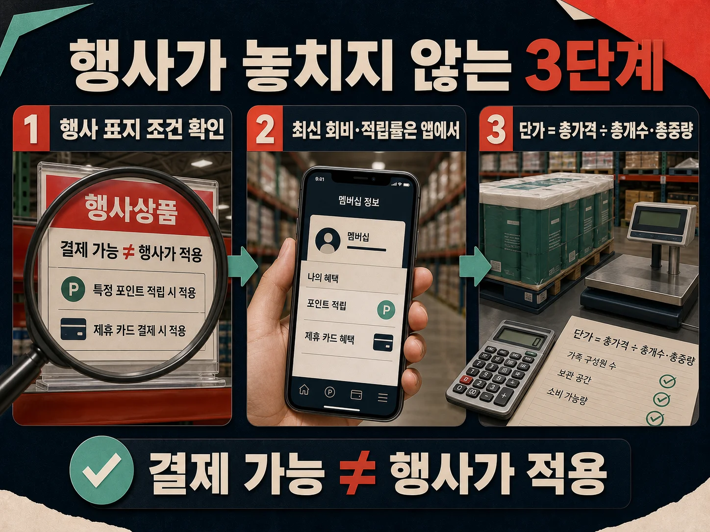트레이더스 행사 가격과 신세계포인트·제휴 삼성카드 조건 및 단가 확인 안내.
