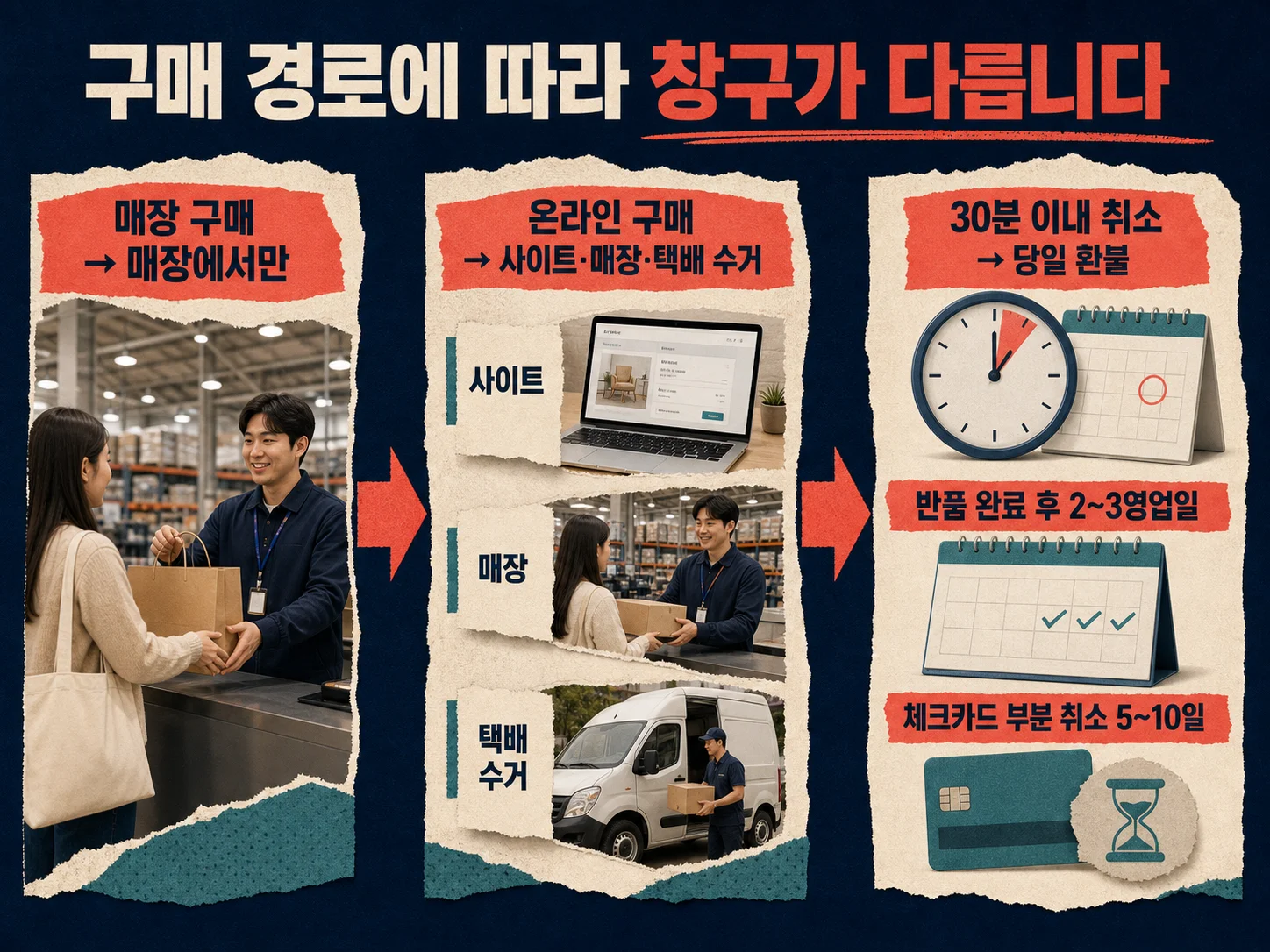 코스트코 온라인 반품 신청과 주문 취소·환불 기간 안내