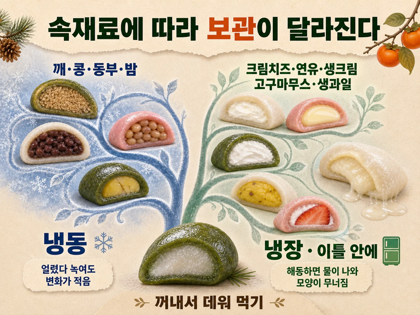 찜기와 전자레인지로 굳은 송편을 데우는 방법